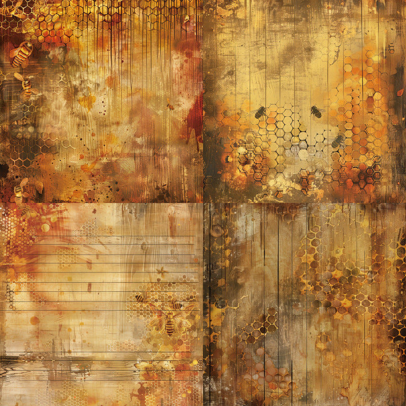 6 inch Honeyed Scrapbook Paper Pad SKP040