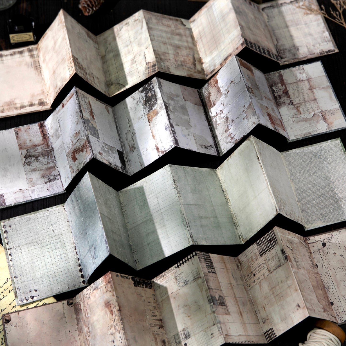 9 Sheets Vintage Journal Paper SHRJ