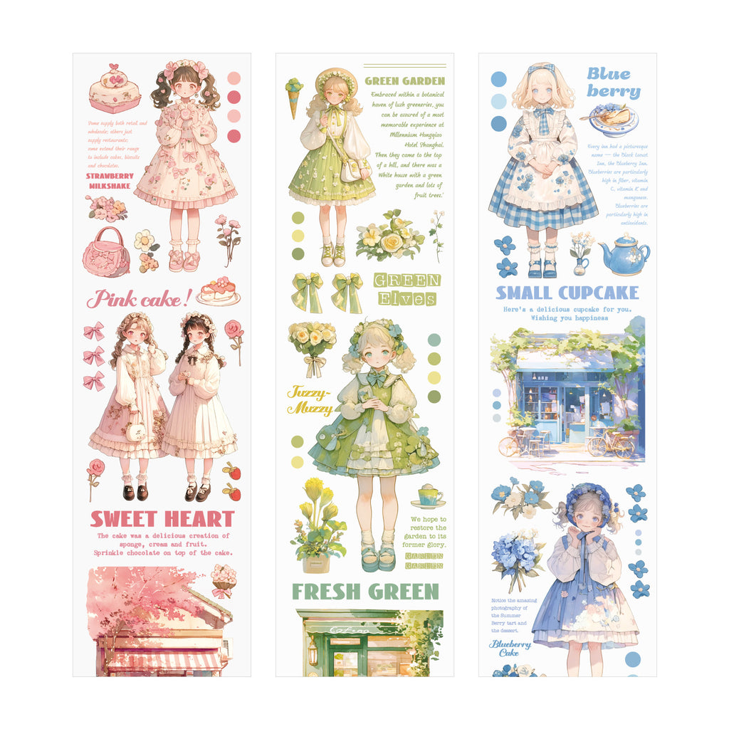 1 Roll Cuter Cartoon Girl PET Tape JXZM