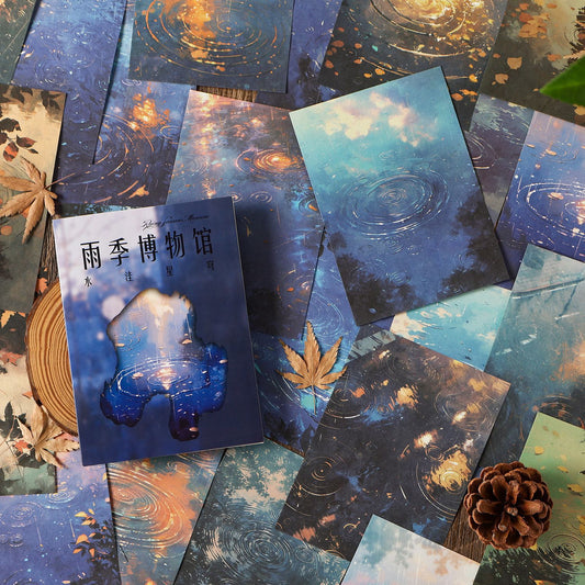 30 Pcs Rainy Landscape Journal Paper YJBWG