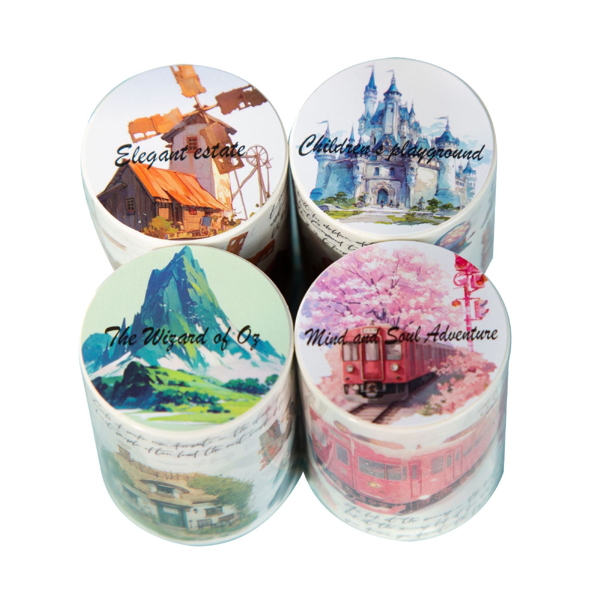 1 Roll Watercolor Landscpae Washi Tape PDLQMSJ