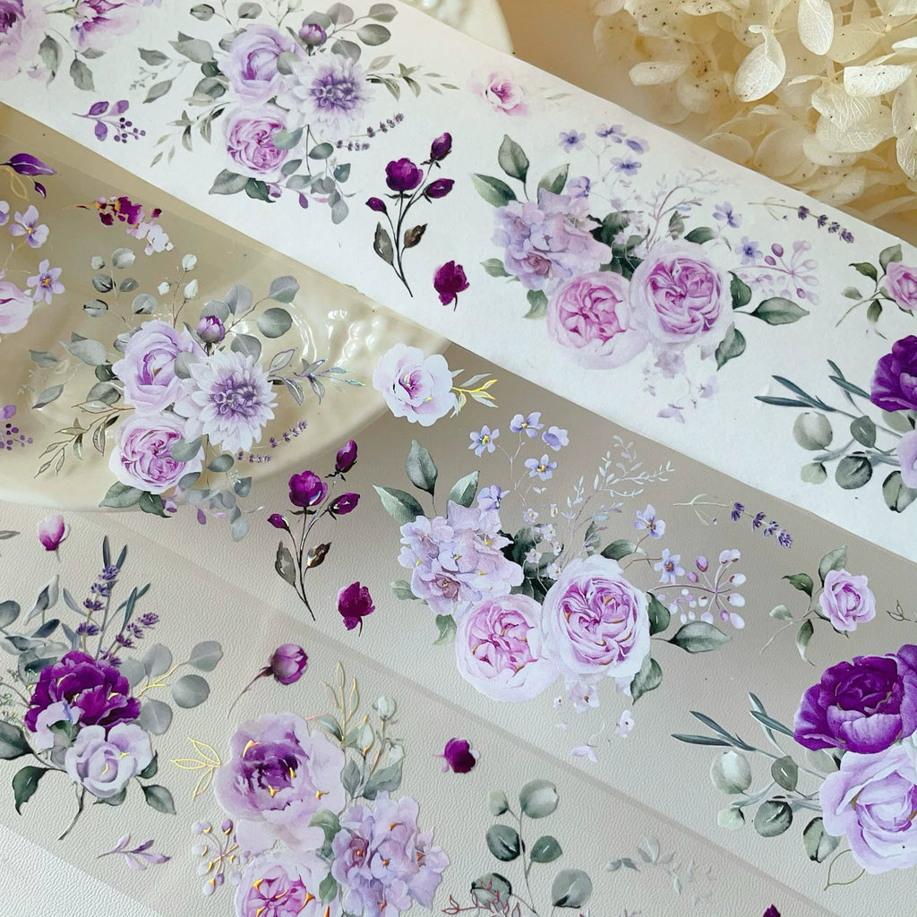 Floral Decorative Tape Rolls- Lavender Radiance