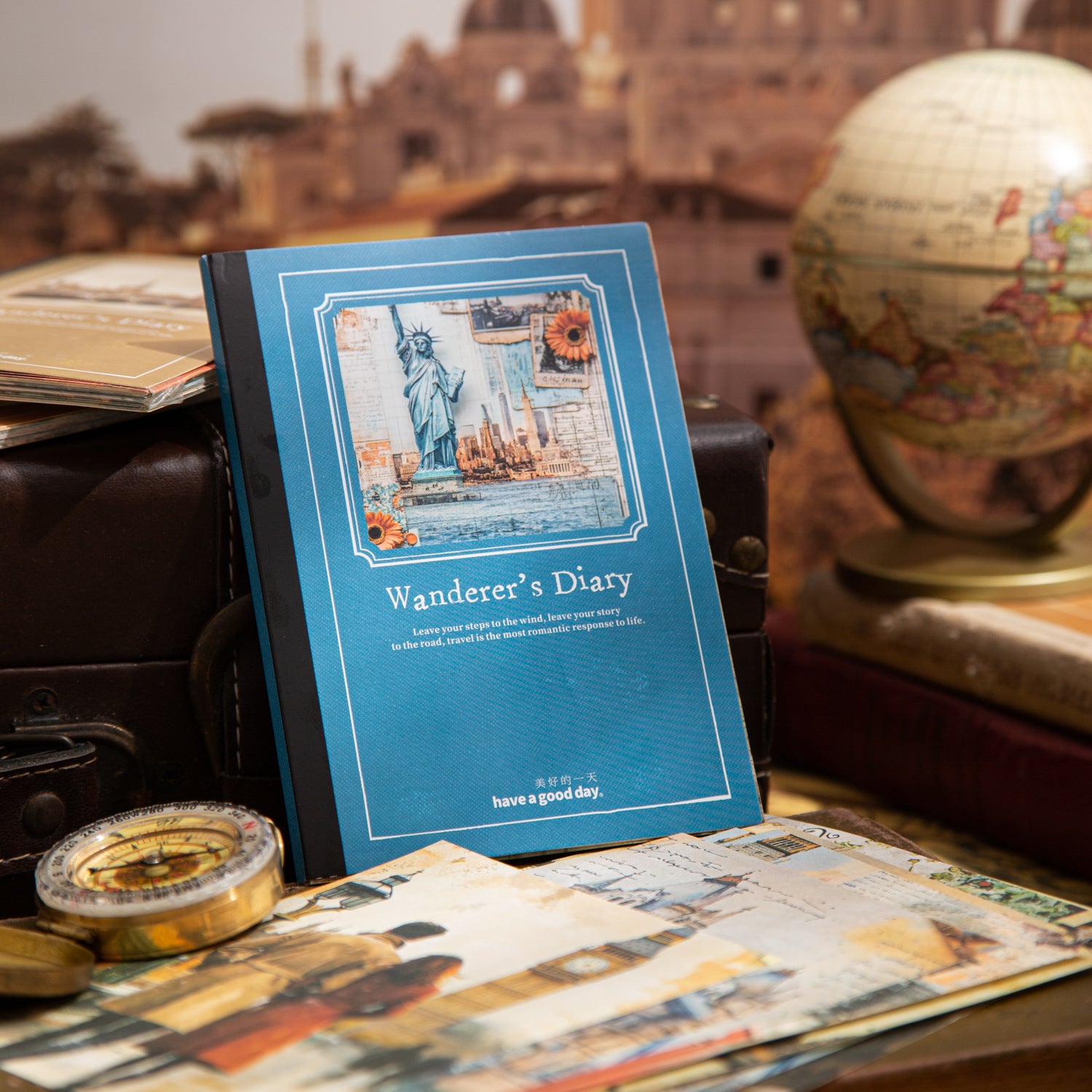 30 Sheets Travel Theme Scrapbook Paper MYZRJ