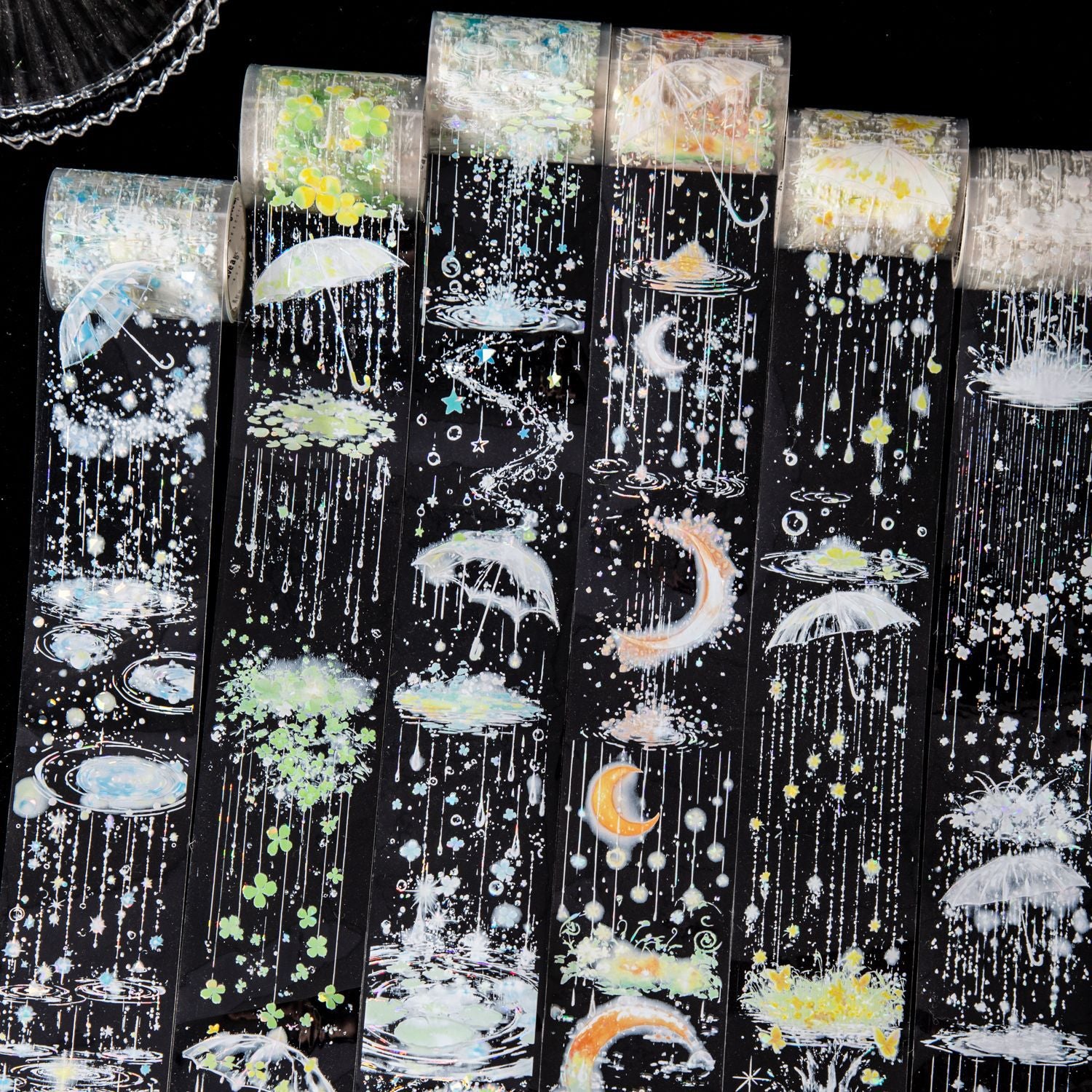 1 Roll Rainy Theme PET Tape YJML