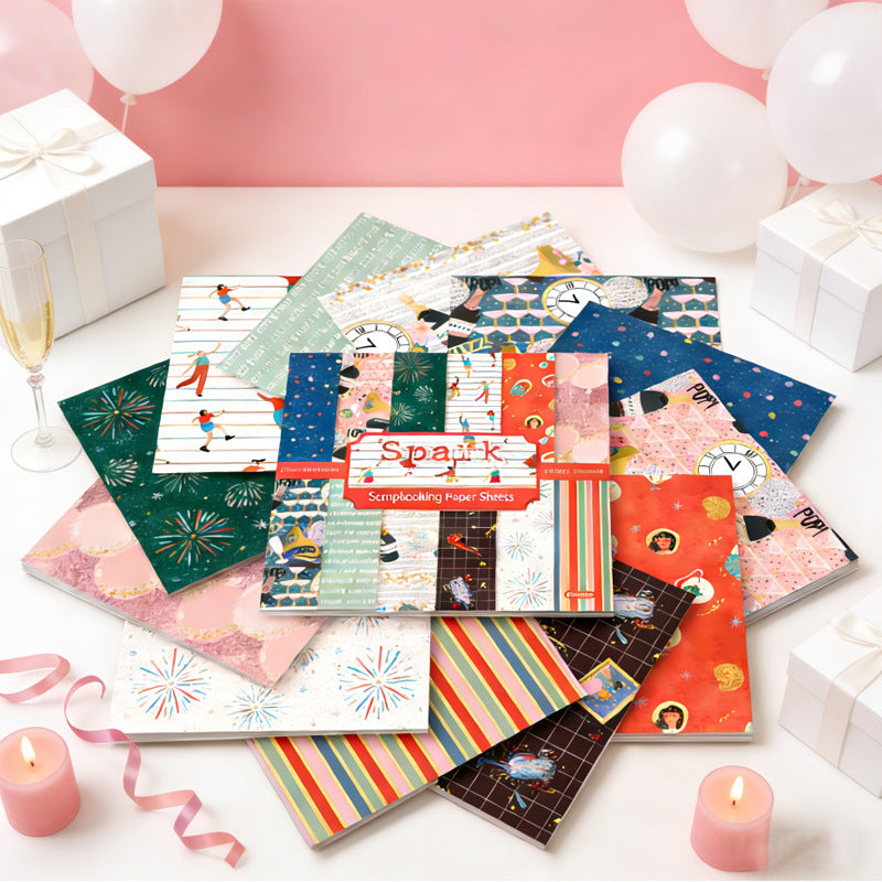 6 inch Spark Scrapbook Paper Pad SKP406