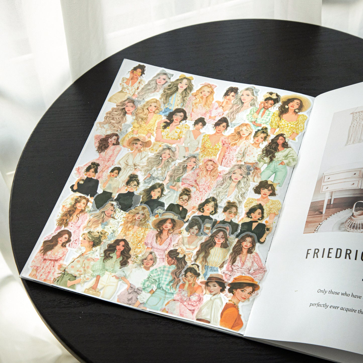 20 Pcs Urban Girl PET Stickers ANSSRJ