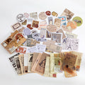 60 Pcs Recalling Sonnets Vintage Junk Journal Kit