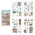 4 Pcs Everyday Journal PET Stickers - Travel Post