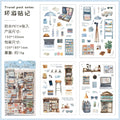 4 Pcs Everyday Journal PET Stickers - Travel Post