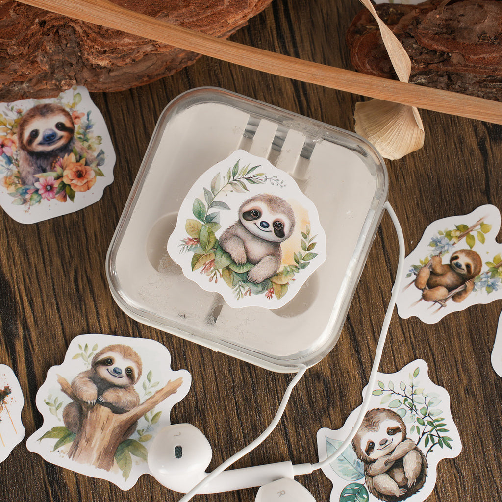 46 Pcs Sloth Stickers SLMM