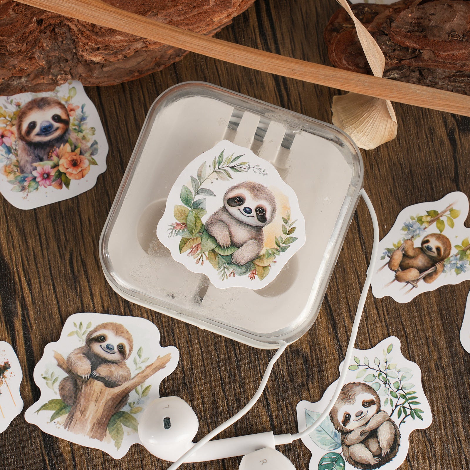 46 Pcs Sloth Stickers SLMM