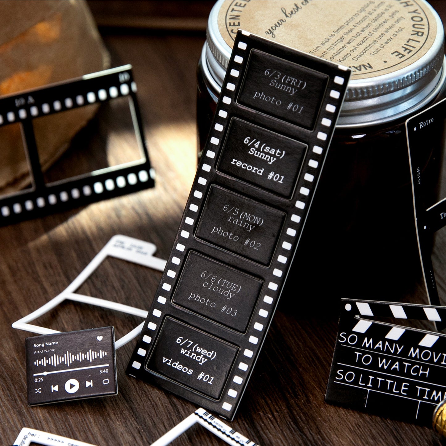 2 Sheets Vintage Journal Stickers QXBY