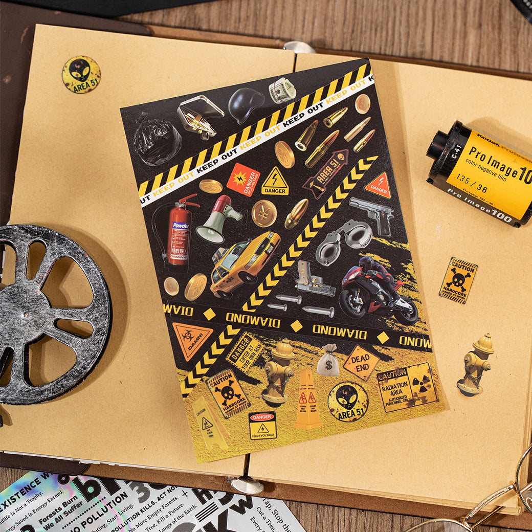 30 Sheets Galaxy Themed Stickers JGRJ