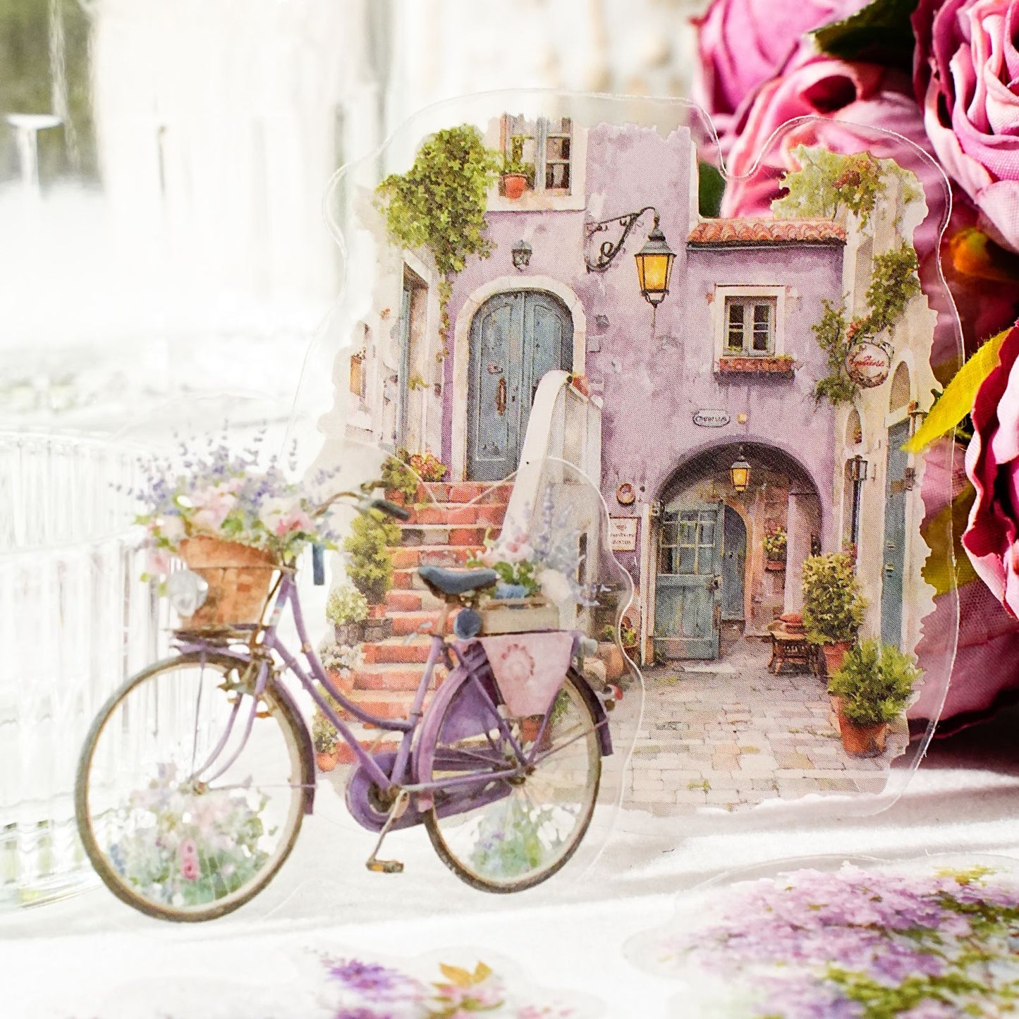 15 Pcs Floral Themed PET Stickers FHLZ