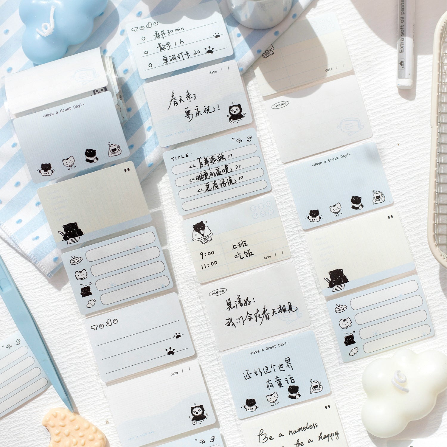 1 Roll Cat Theme Planner Stickers Tape XMJHT