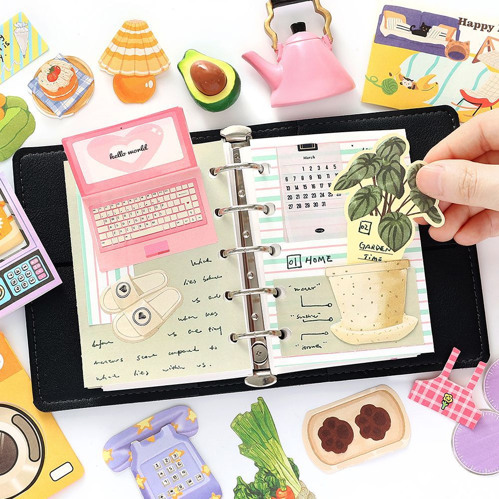 25 Pcs Lifestyle Journal Paper and Stickers Kit XXMC9