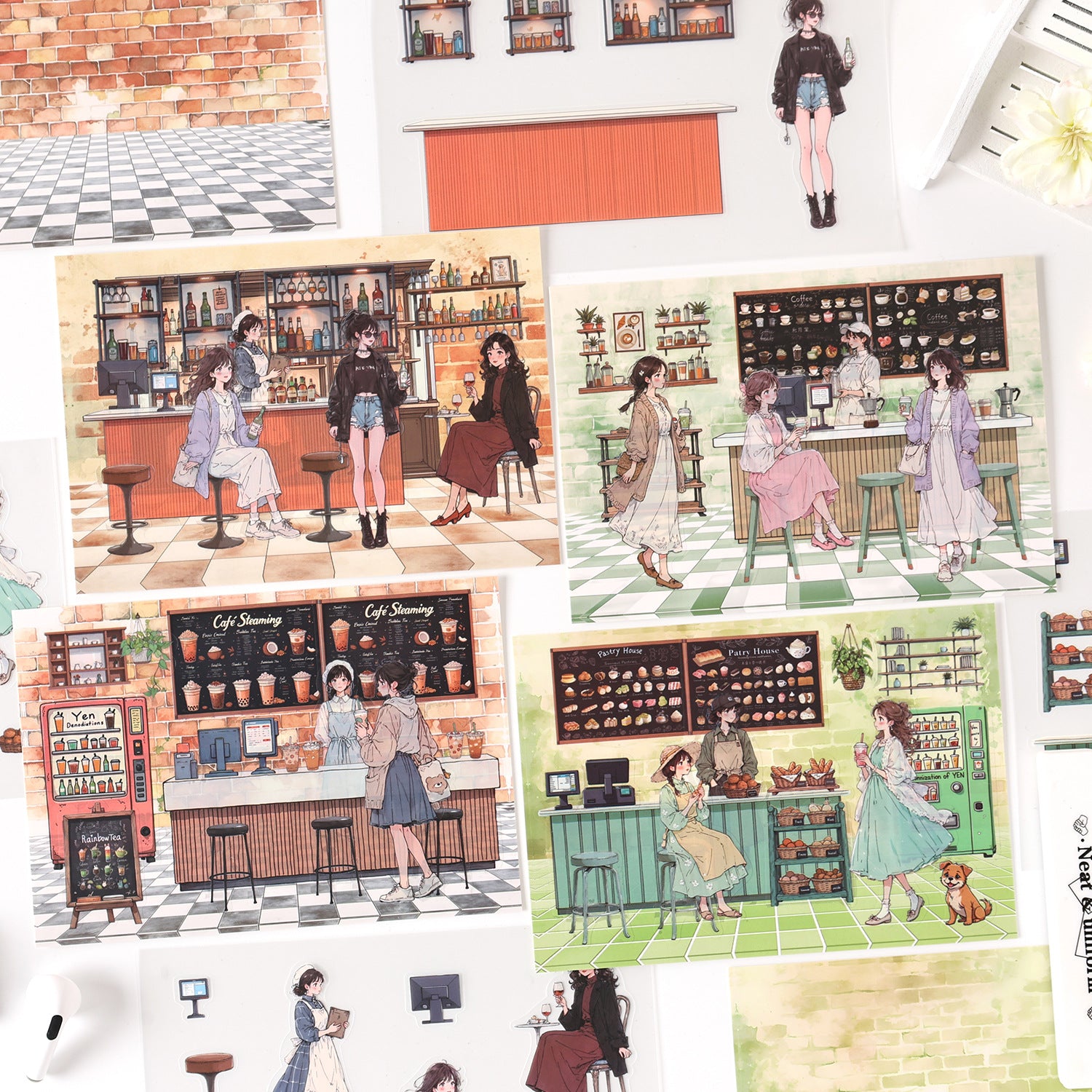 Bar Scene DIY Stickers Kit WHWG