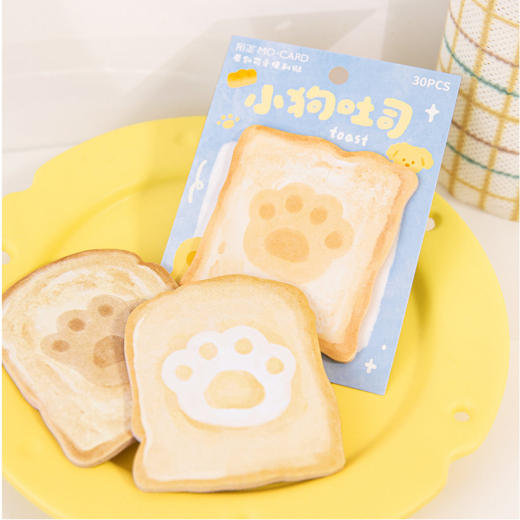 30 Pcs Creative Bread Notepad MZTS