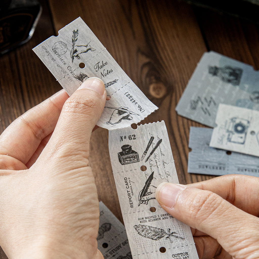 20 Sheets Vintage Label Stickers BQSCJ