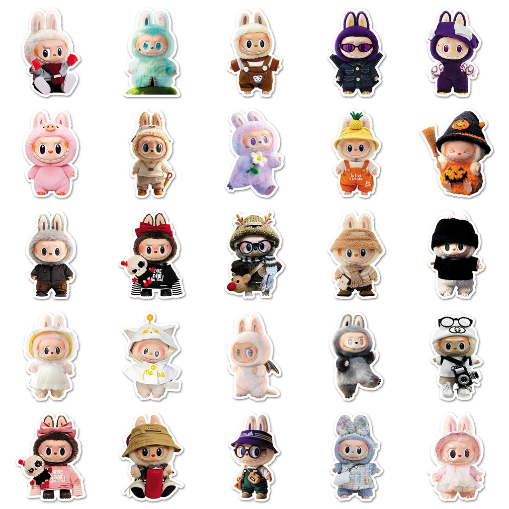 50Pcs Playful Monster Friends Vinyl Stickers LBB05