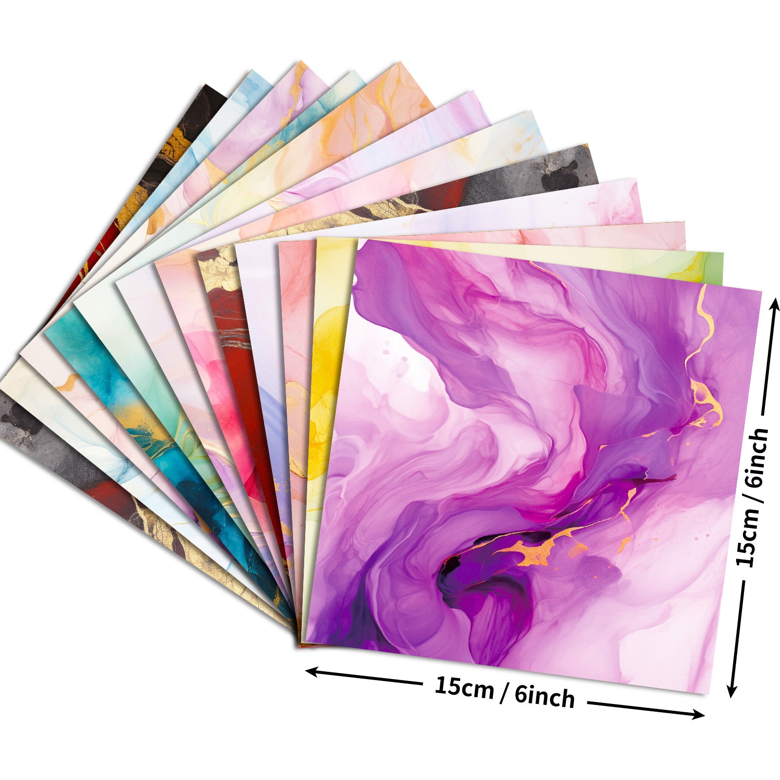 6 inch Gilding Scrapbook Paper Pad PA727