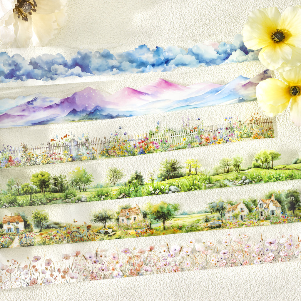 1 Roll Cloud Landscape PET Tape LZHY