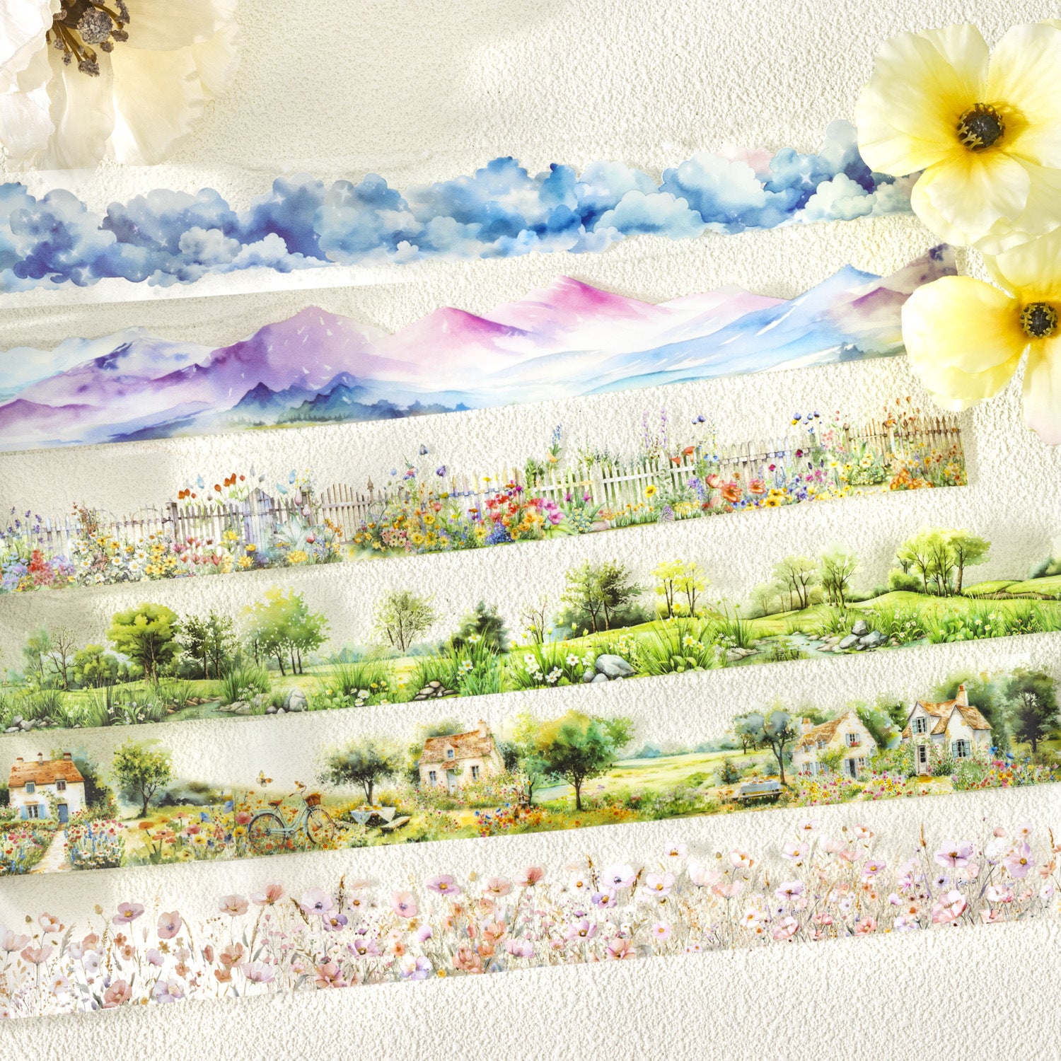 1 Roll Cloud Landscape PET Tape LZHY