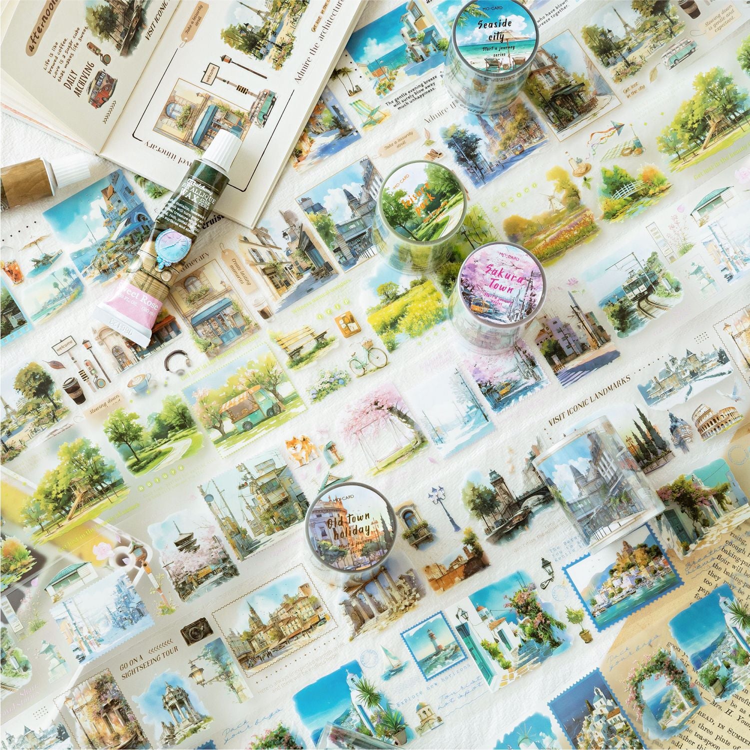 1 Roll Travel Theme PET Tape KSYDLC