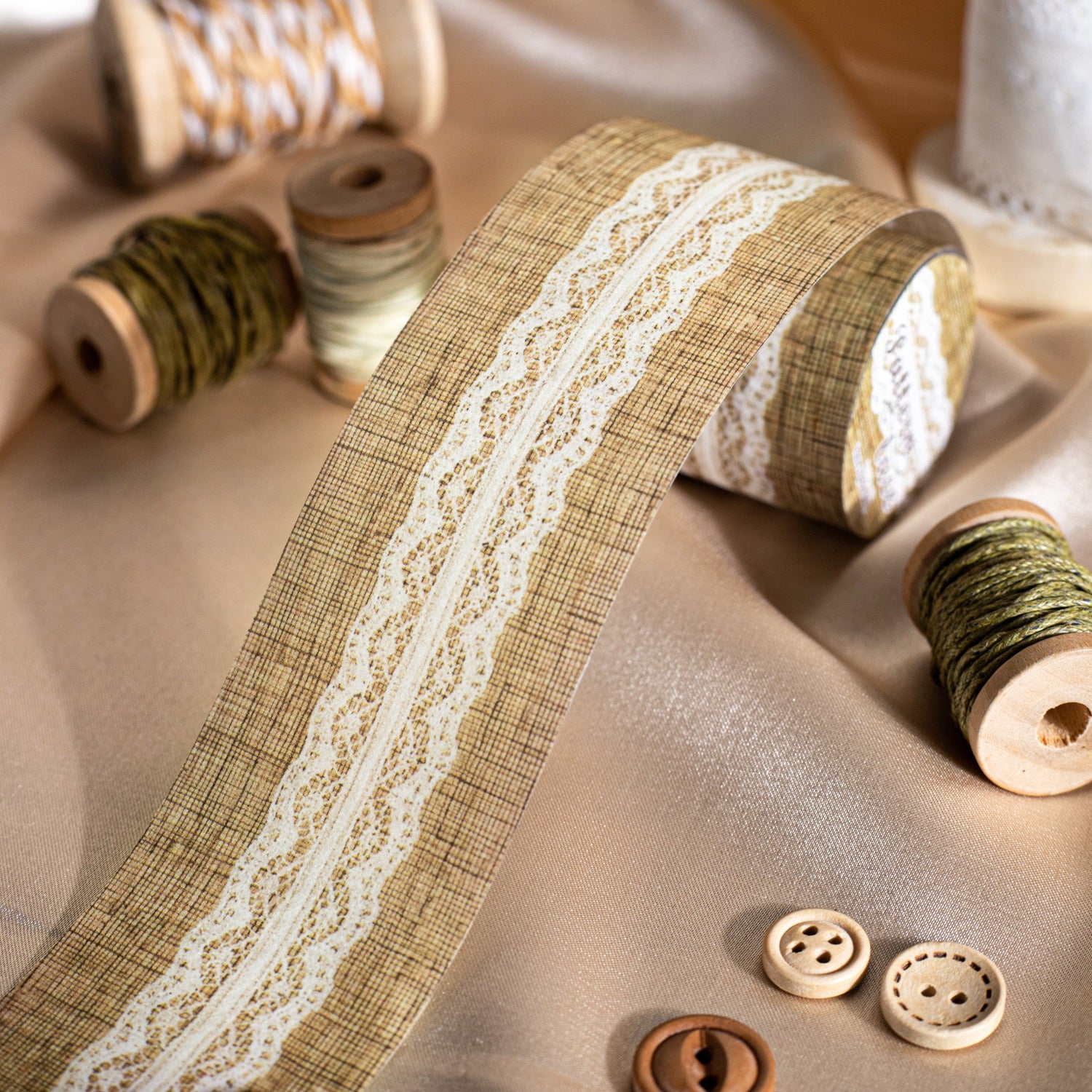 1 Roll Fabric Theme Washi Tape LSBW