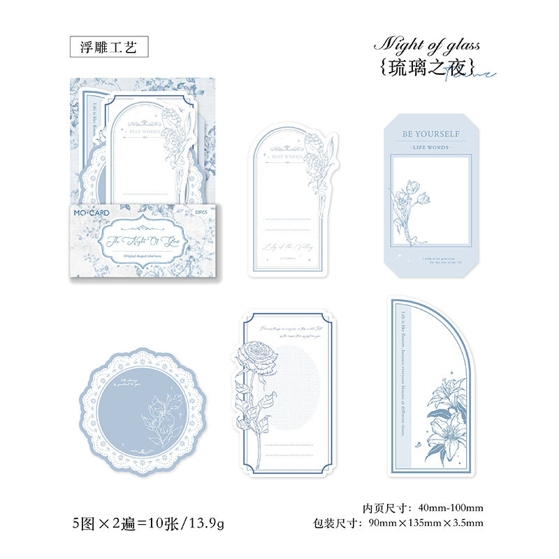 10 Pcs Creative Scrapbook Notepad SKDHS