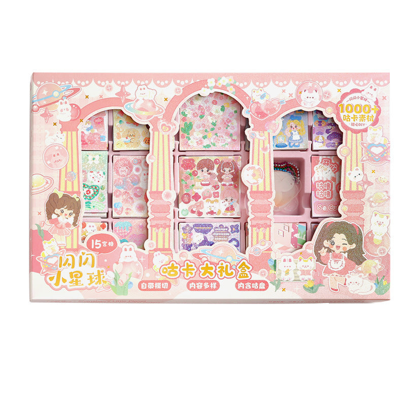 350 Pcs Cute PET Stickers Gift Set XZSX