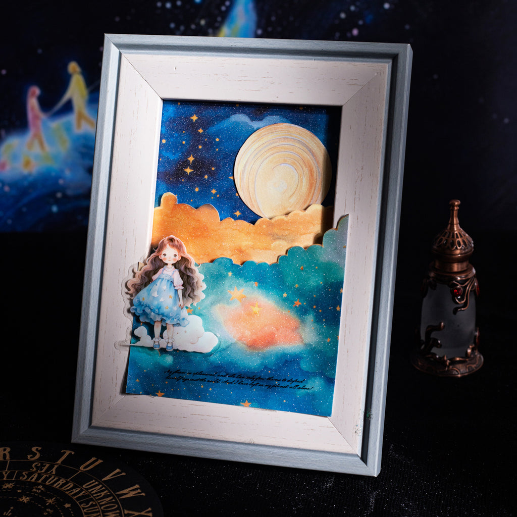10 Pcs Fantasy Night Sky Washi Stickers LGXH