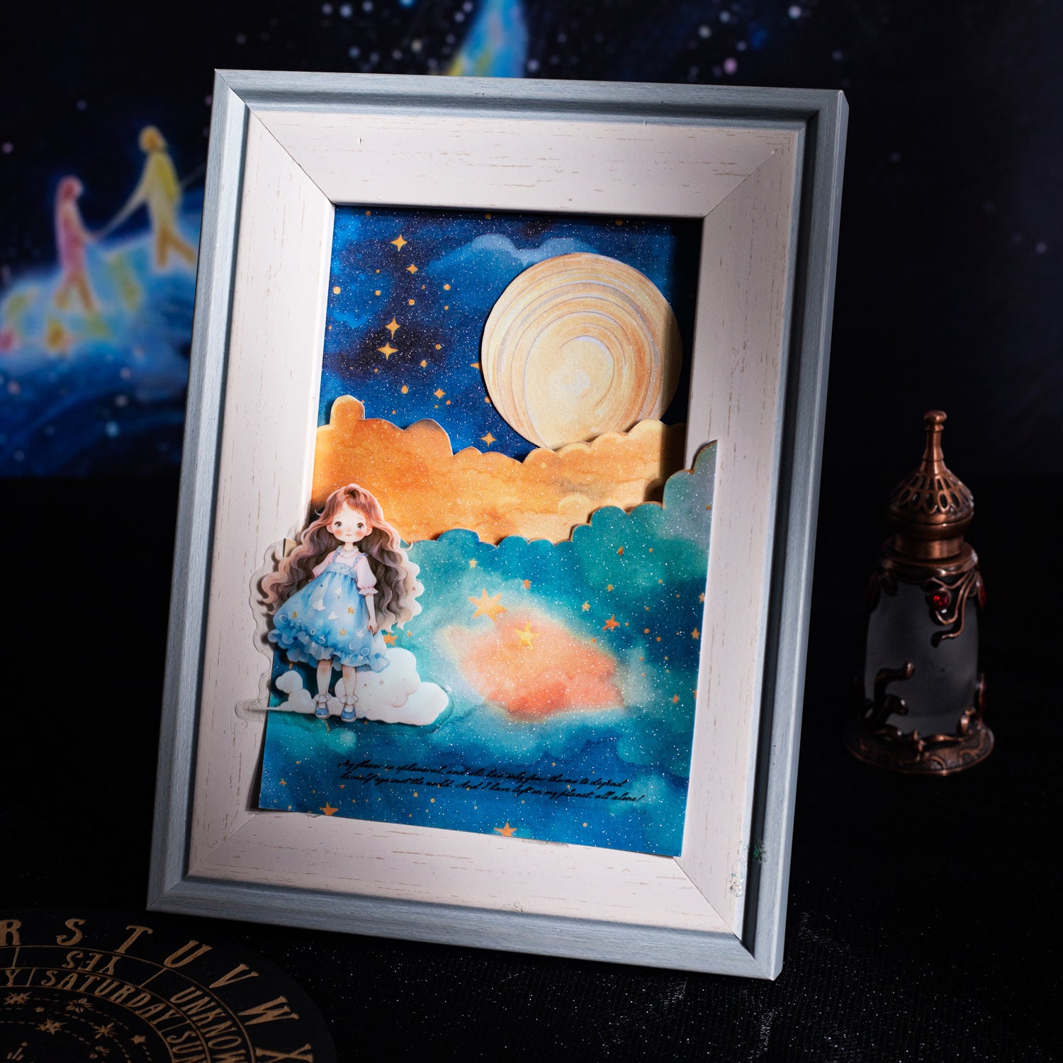 10 Pcs Fantasy Night Sky Washi Stickers LGXH