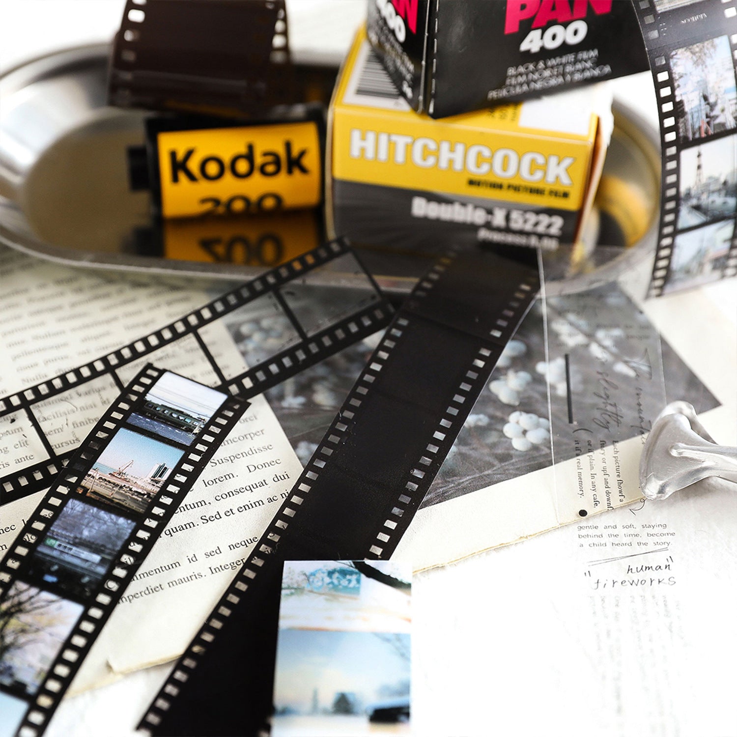 Vintage Cinematic Film Strip PET Tape
