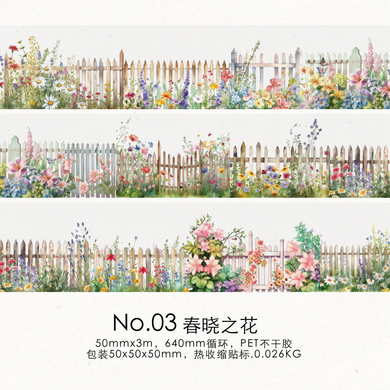 1 Roll Fence PET Stickers HZWX