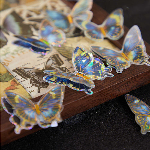 10 Pcs Glitter Butterfly Stickers MDHJ