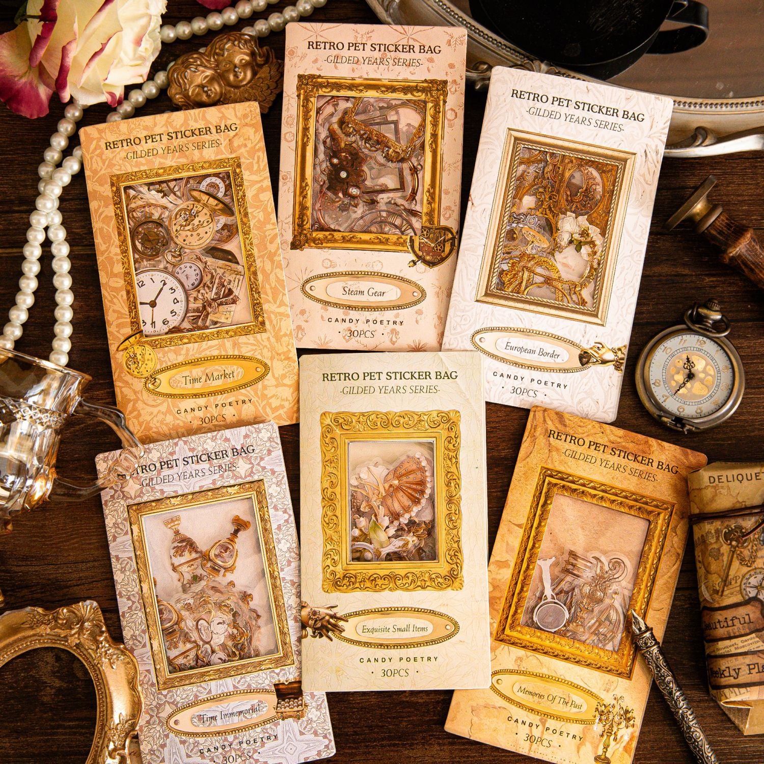 30 Pcs Vintage Gadget Stickers LJSY