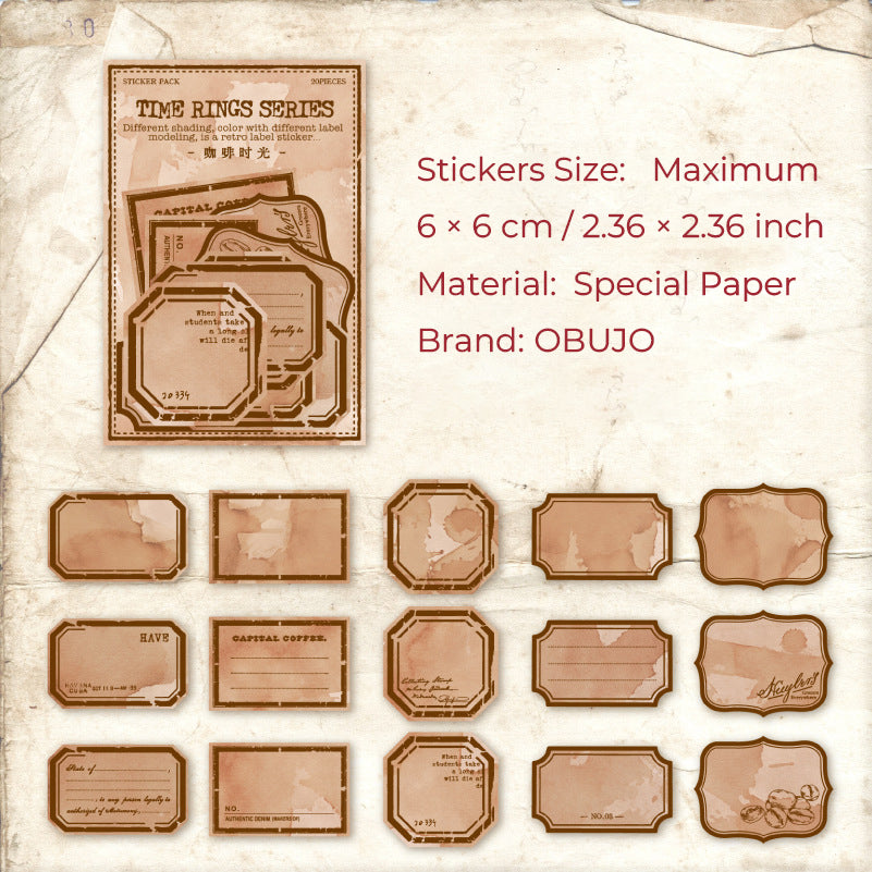 30 Pcs Vintage Lable Stickers SGNL