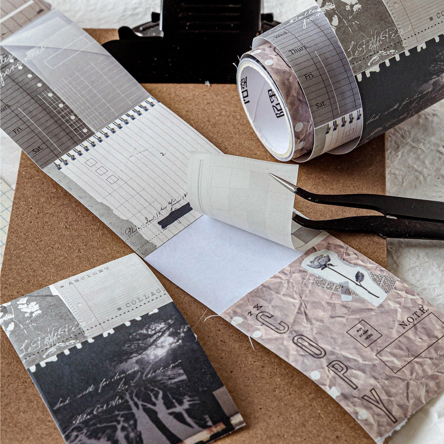 1 Roll Vitnage Collage Stikcers Tape ZJPTG