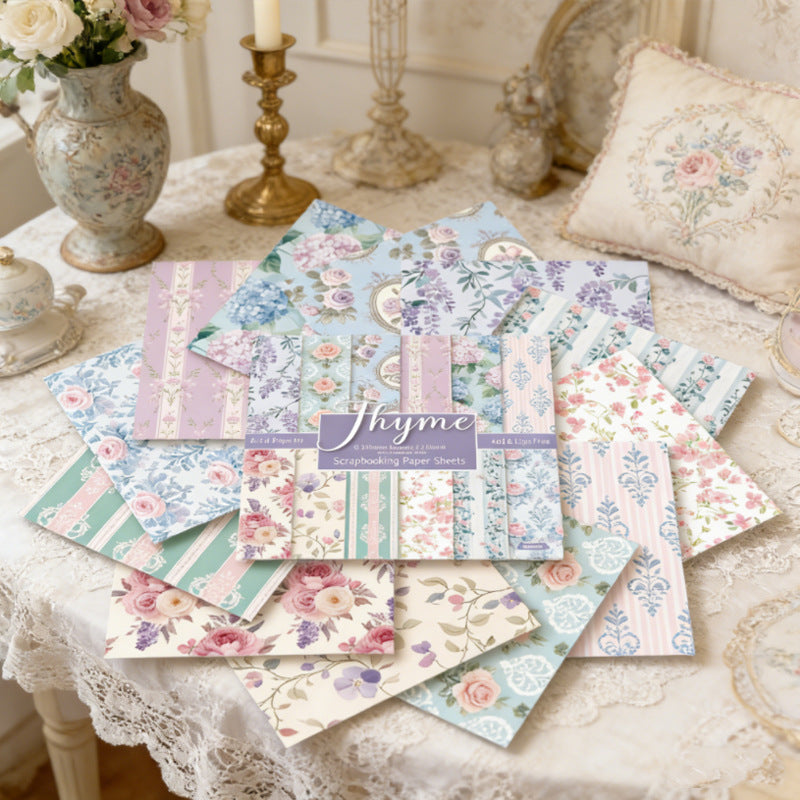 6 inch Floral Scrapbook Paper Pad SKP606