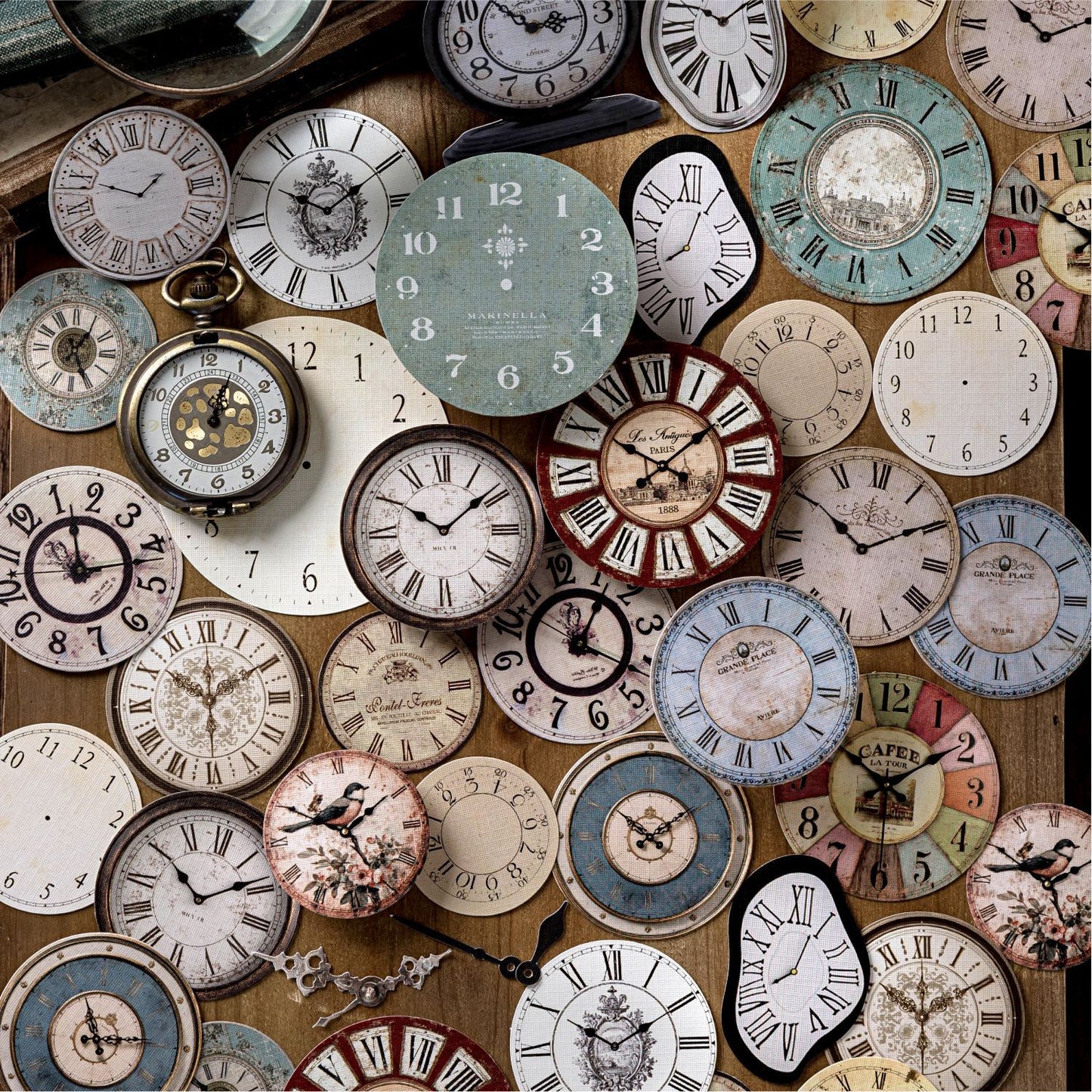 50 Pcs Vintage Gadgets Junk Journal Stickers SZSH