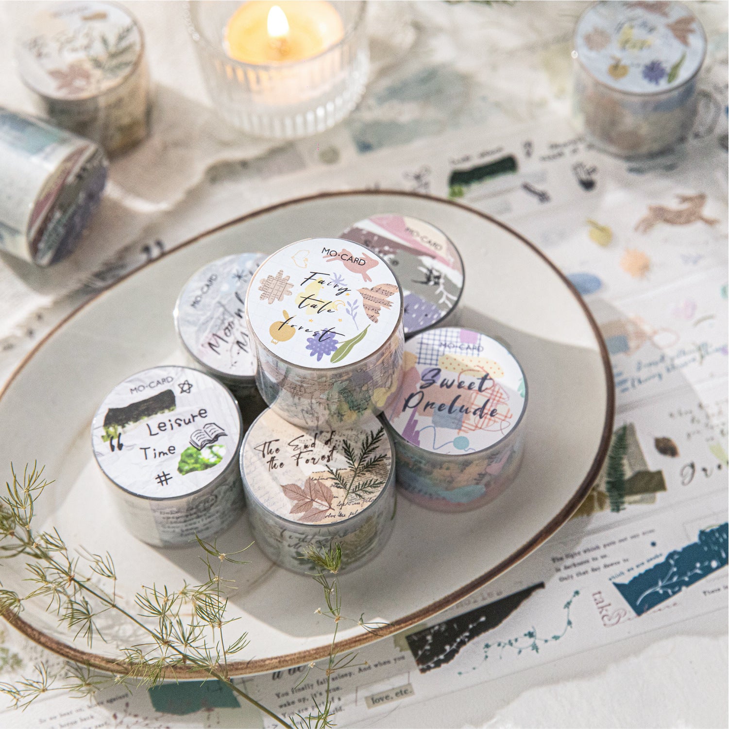 1 Roll Collage Themed PET Tape PTSY