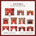 10 Pcs Opera Stage Theme Cardstock Paper GJWT
