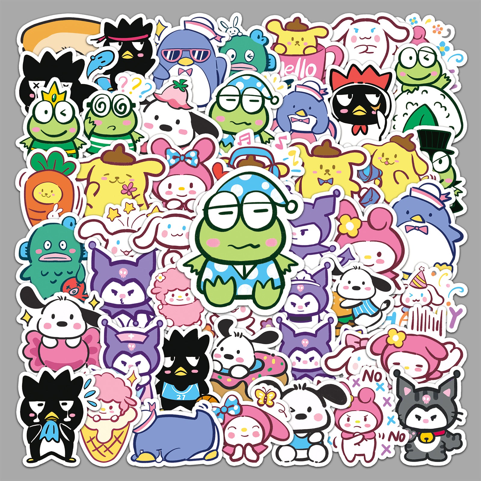 50Pcs Kawaii Waterproof Vinyl Stickers SRO112