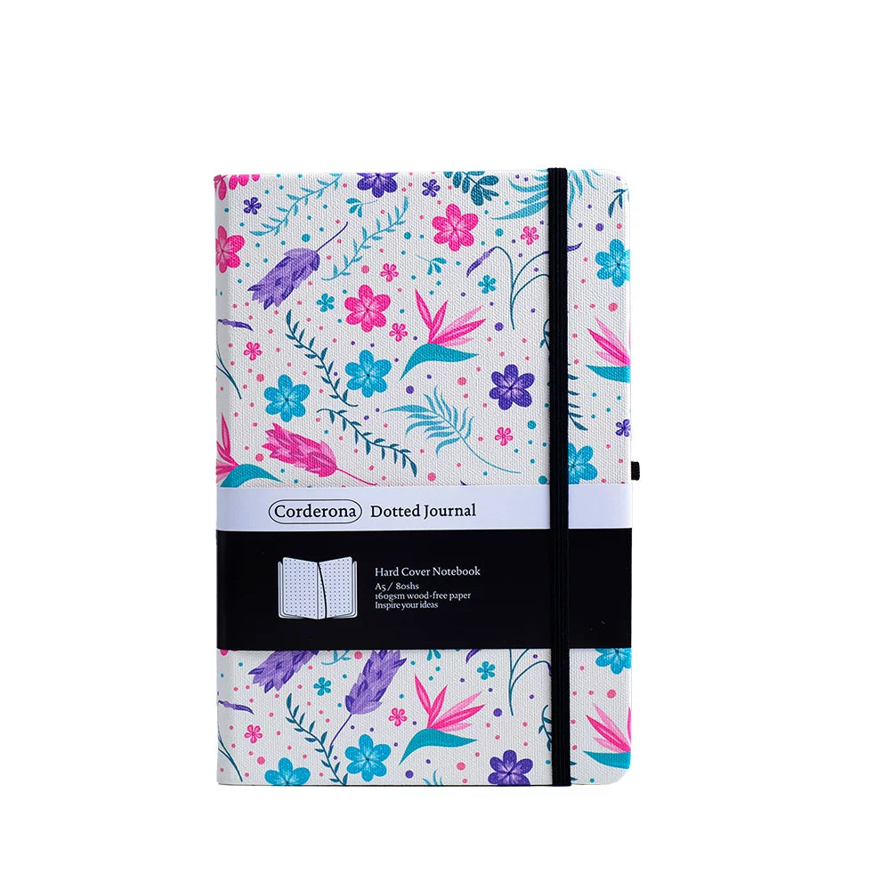 Art Series A5 Hardcover  Notebook - Floral Watercolor