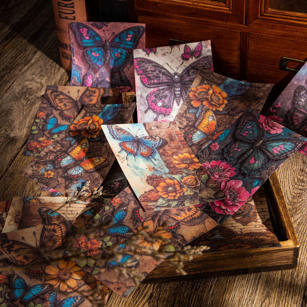 30 Pcs Butterfly Theme Scrapbook Paper HDGJ