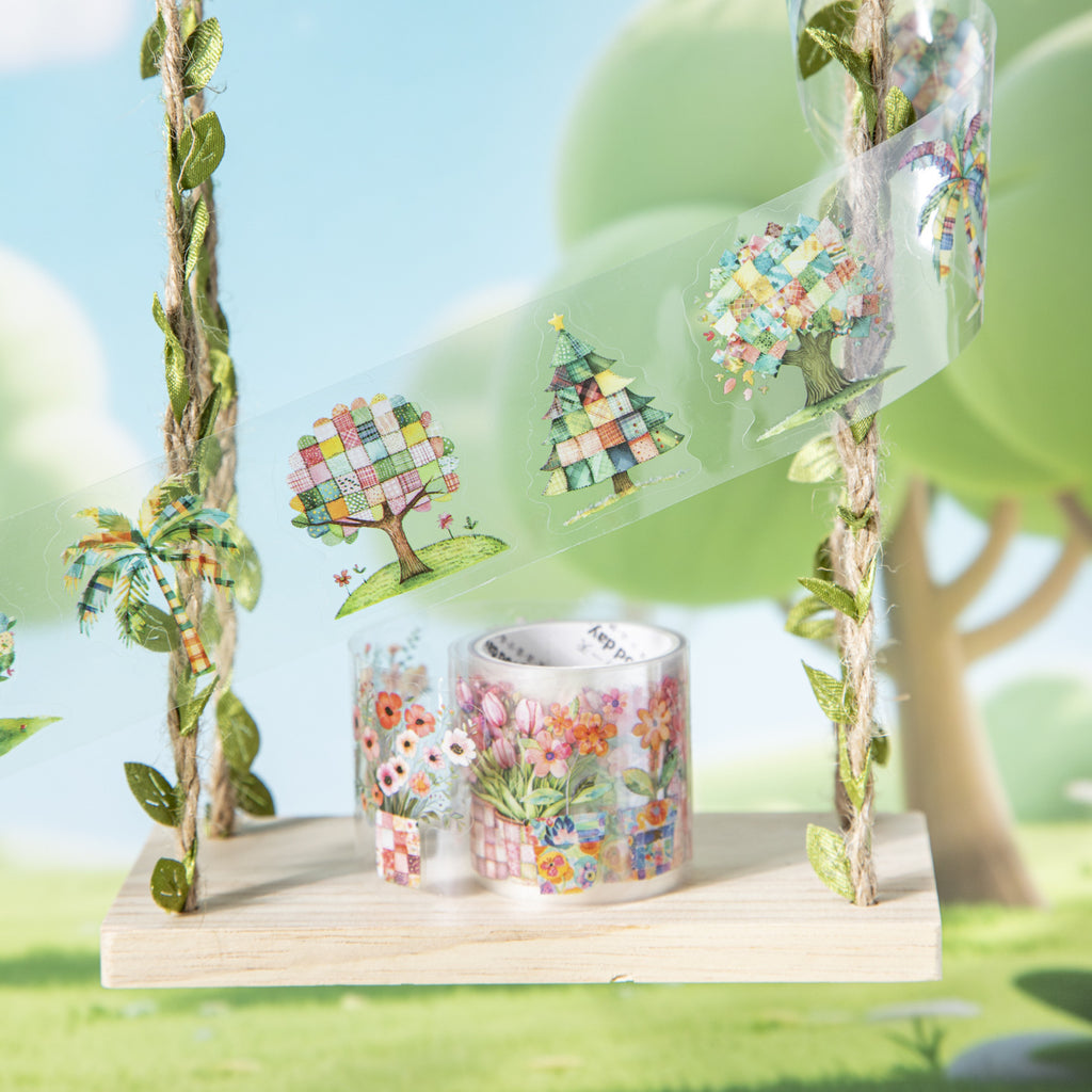 1 Roll Cartoon PET Stickers Tape PTSG