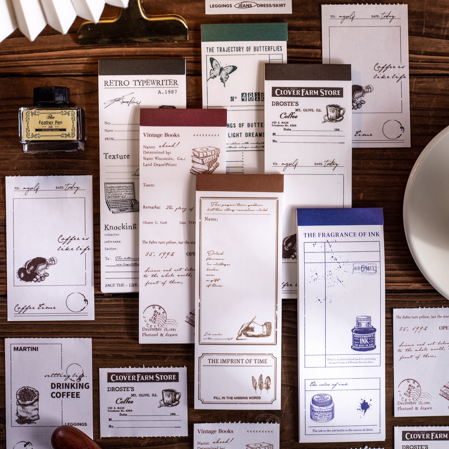 30 Sheets Vintage Notepad Paper ZJXY