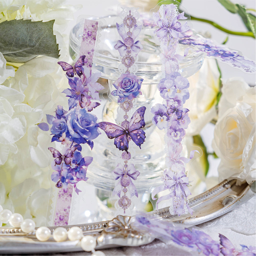 20 Pcs Shell Light Flower Butterfly Stickers YCMJ