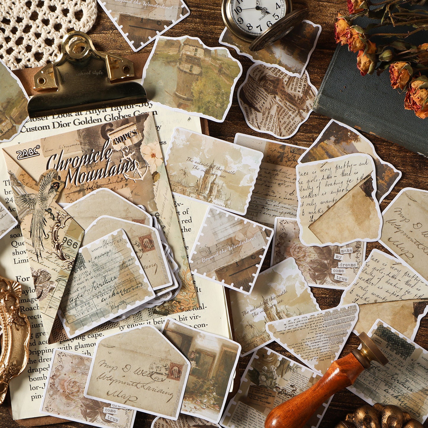 20 Pcs Vintage Aesthetic Journal Stickers YAYJ